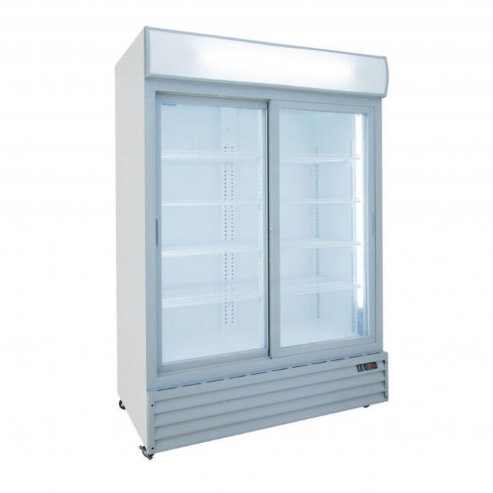 Frigo a vetrina Klimaitalia doppia porta scorrevole CL1300 V2GC SL